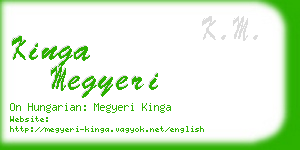 kinga megyeri business card